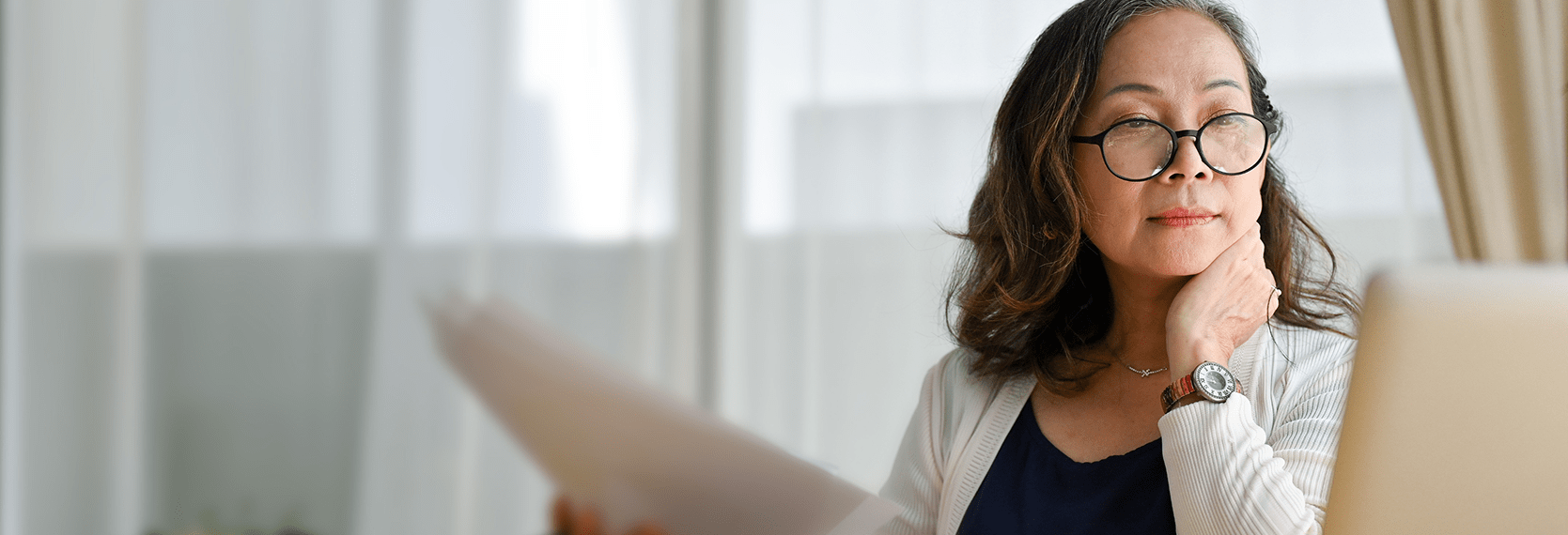 Image d'une femme de 50 à 55 ans