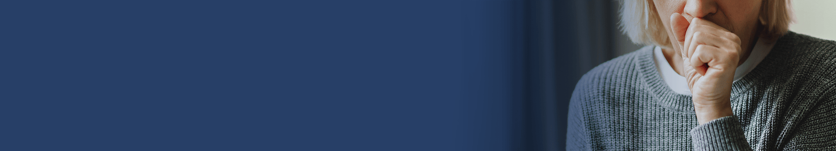 Hero banner image of Patient coughing 